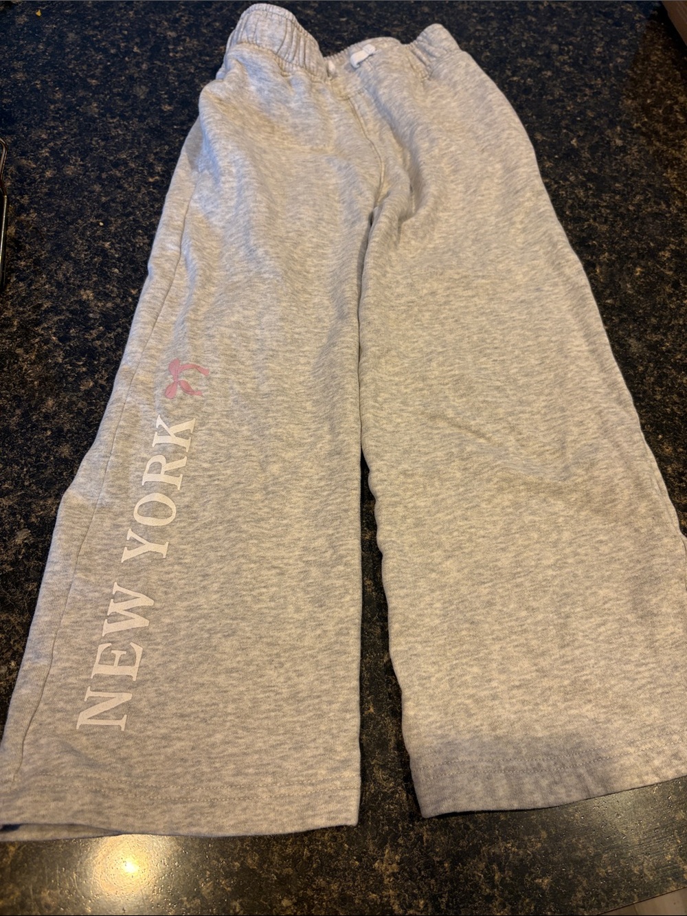 Kids Gray "New York" Sweatpants Abercrombie